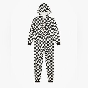 Savage X Fenty Wavy Checkered Hooded Jumpsuit